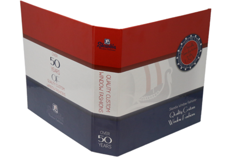 1.5" Round Ring 11" x 8.5" 4 color Turned Edge Binder 1