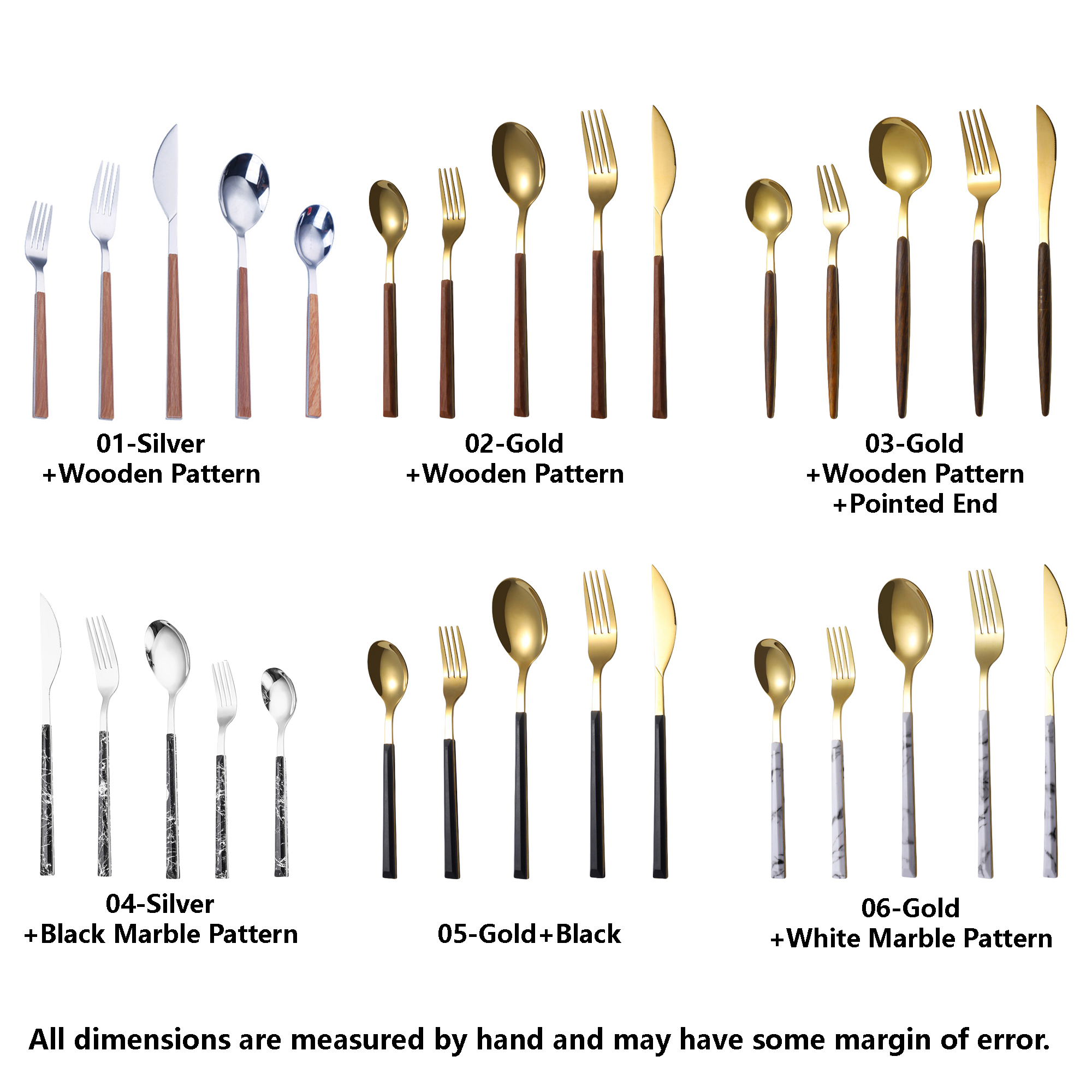 Wood-grain handle dinner spoon,available in tableware sets. 4