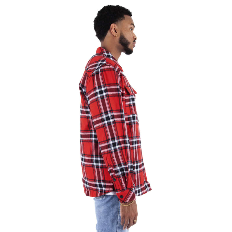 Shaka Wear Men's Plaid Flannel Jacket 8