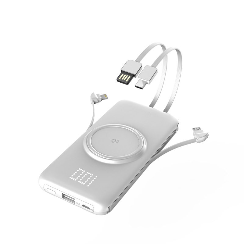 Foldable 10000mAh Type-C Magnetic Wireless Power Bank 3