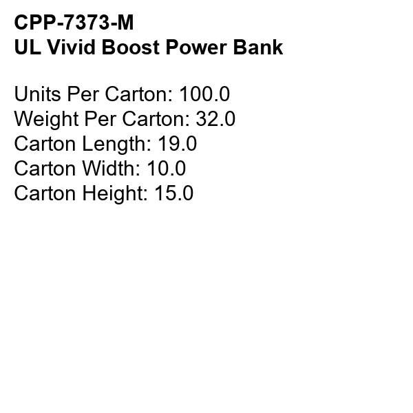 UL Vivid Boost Power Bank 1