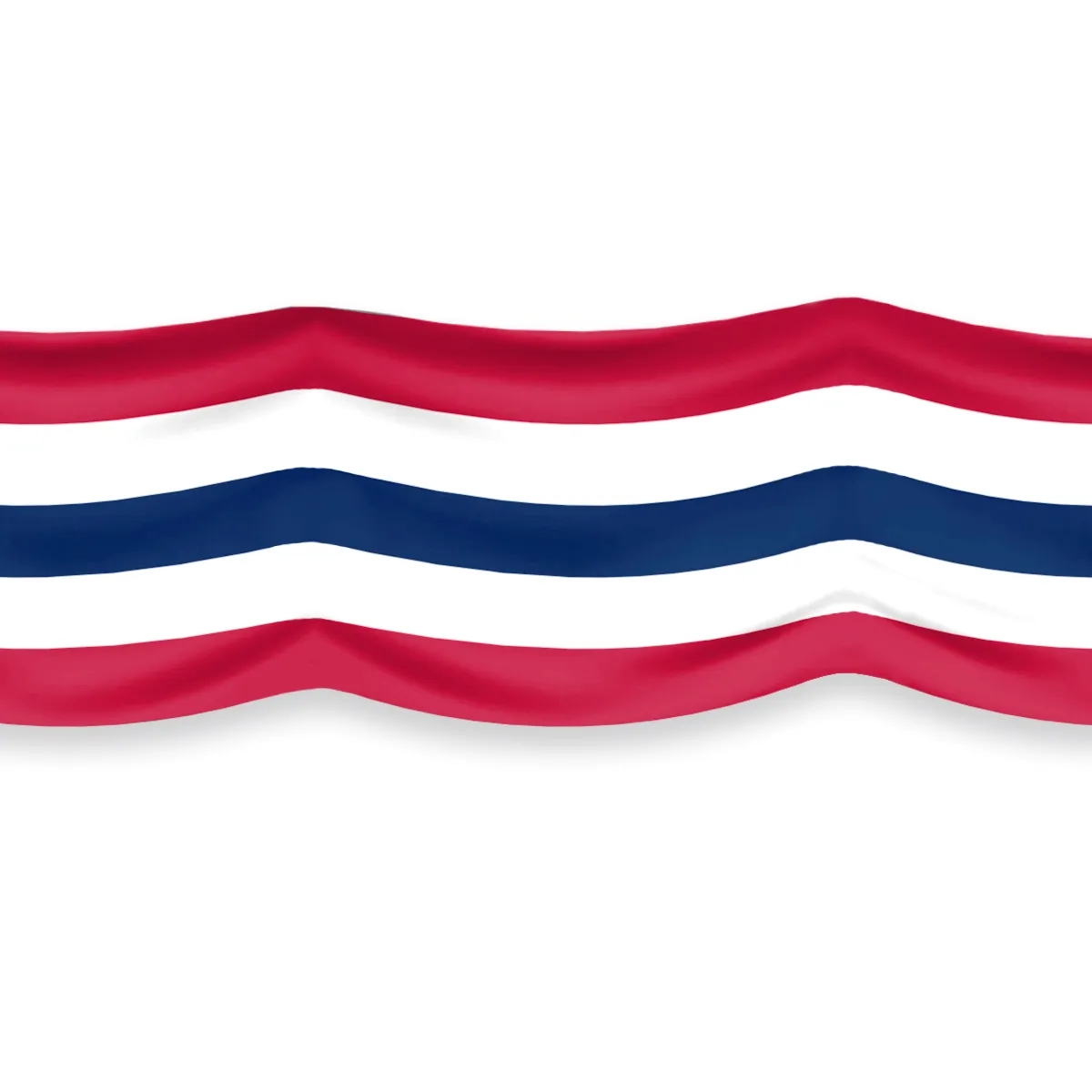 Printed USA 36" Wide Bunting 5 Stripes 1
