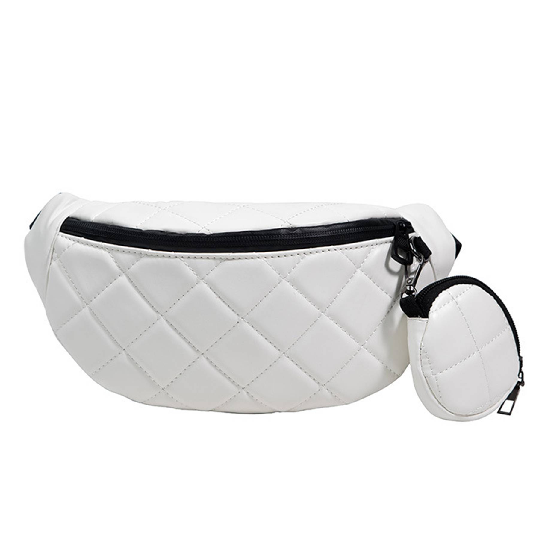 PU Simple And Stylish Rhombus One-shoulder Chest Bag 3