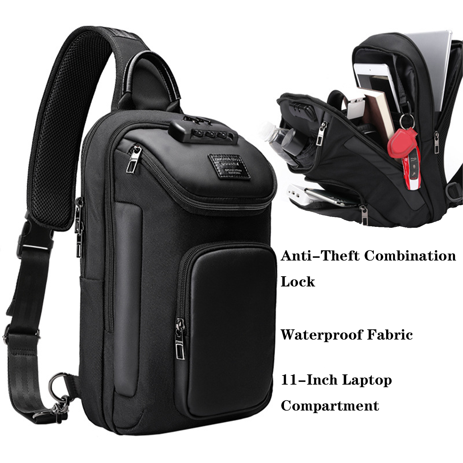 Men's Waterproof and Theft-Proof Chest Bag 4