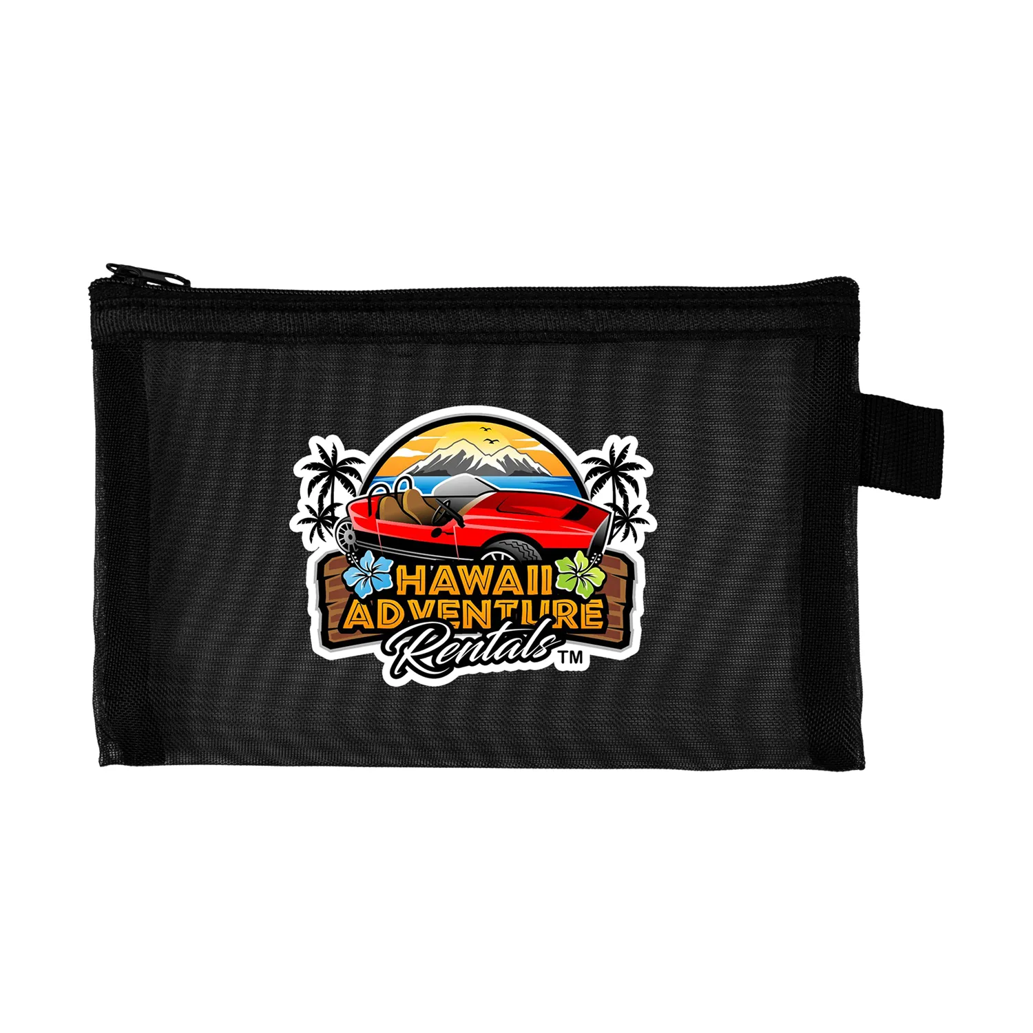 Large Recycled Mesh Zip Pouch 4