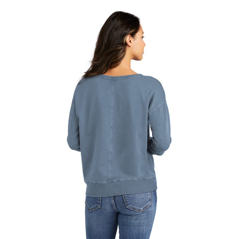 Port & Company Women's Beach Wash Garment-Dyed V-Neck Sweatshirt, custom hoodie or sweatshirt with logo imprint 5