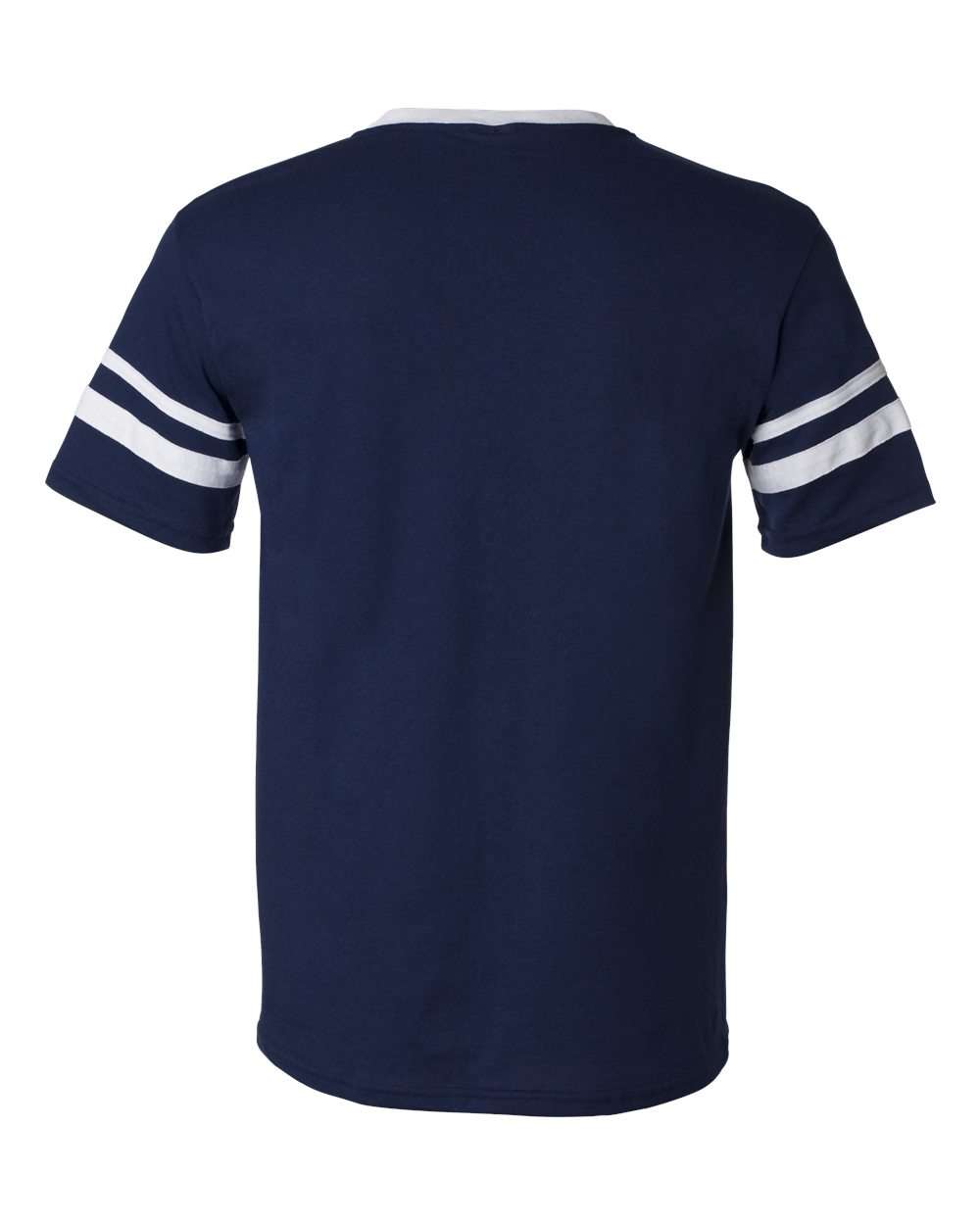 V-Neck Jersey with Striped Sleeves - 360 57
