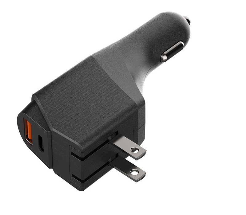 Dual Car+Wall Charger, 20W 3