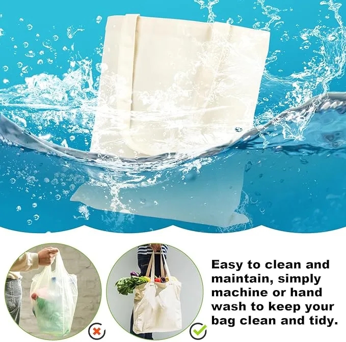 Blank Reusable Grocery Canvas Tote Bags 9