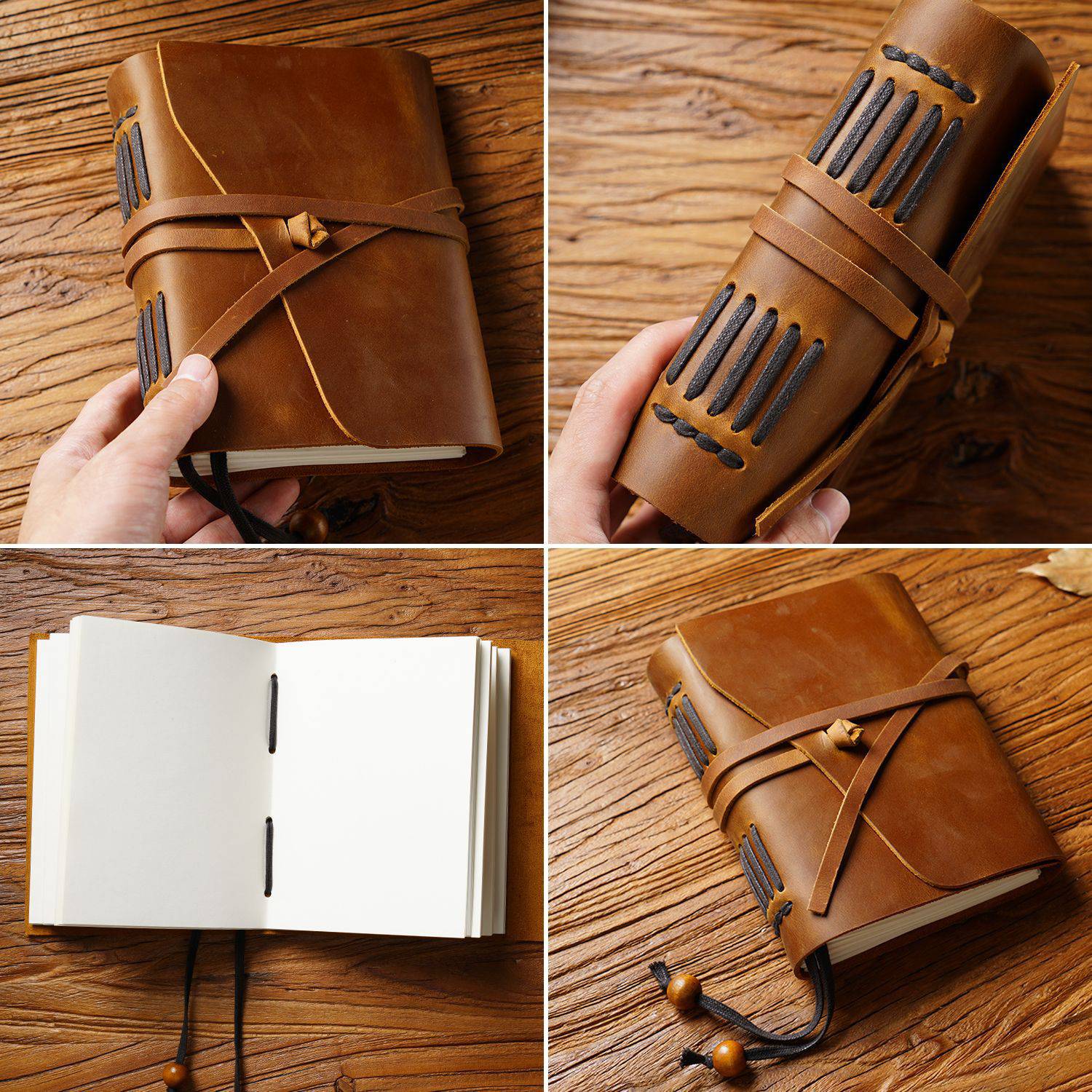 Genuine Leather Vintage Refillable Notebook 3