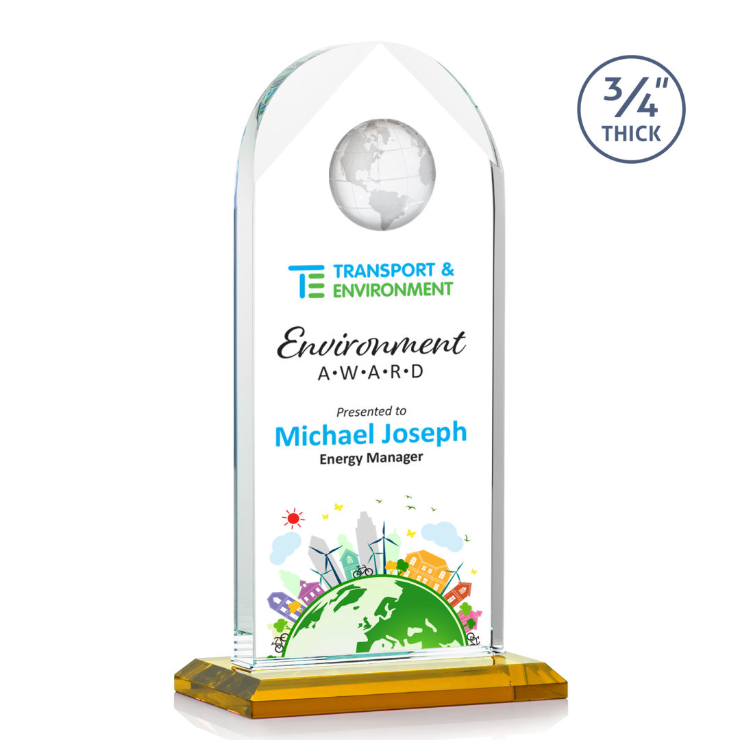 Blake Globe VividPrint™ Award - Amber 9