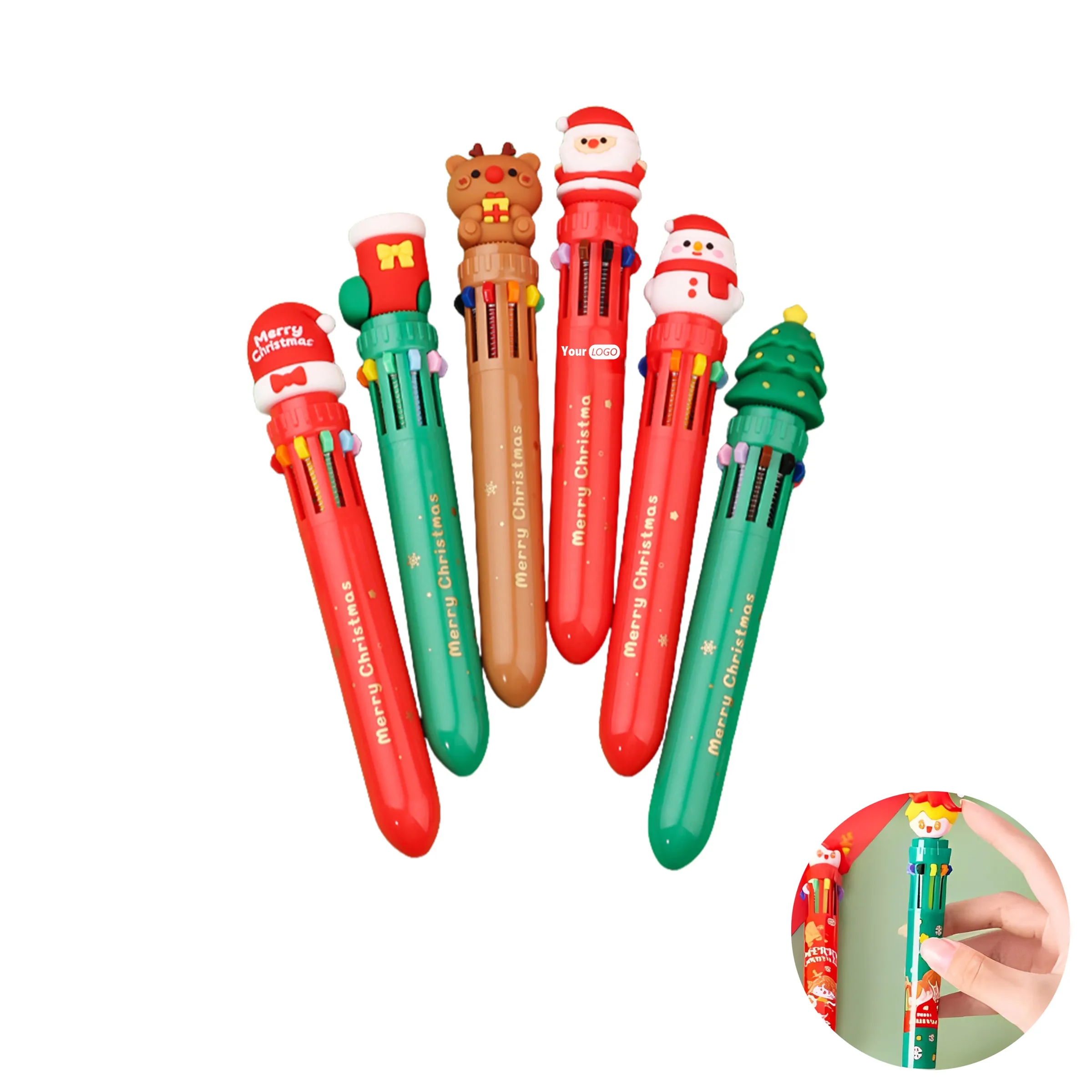 Plastic Christmas Cute Cartoon Ballpoint Pen 3