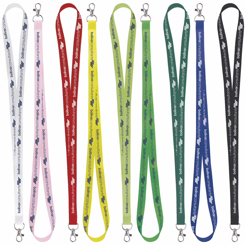 Universal Source® 5/8" Satin Screen Print Lanyard 18