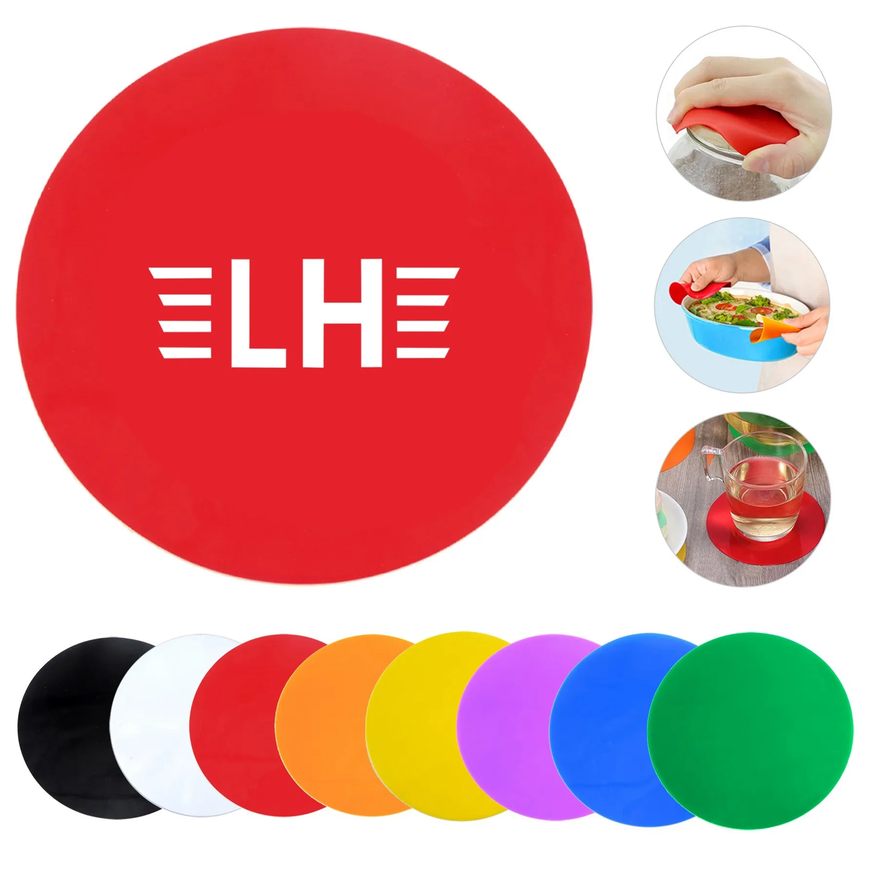 Silicone Round Jar Opener Coaster 6