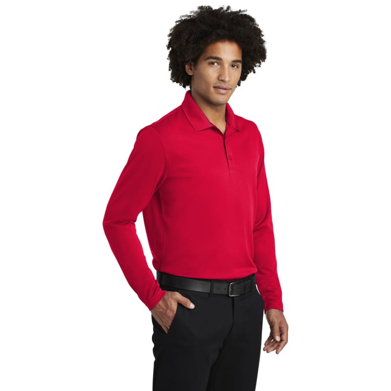 Sport-Tek PosiCharge RacerMesh Long Sleeve Polo. 32