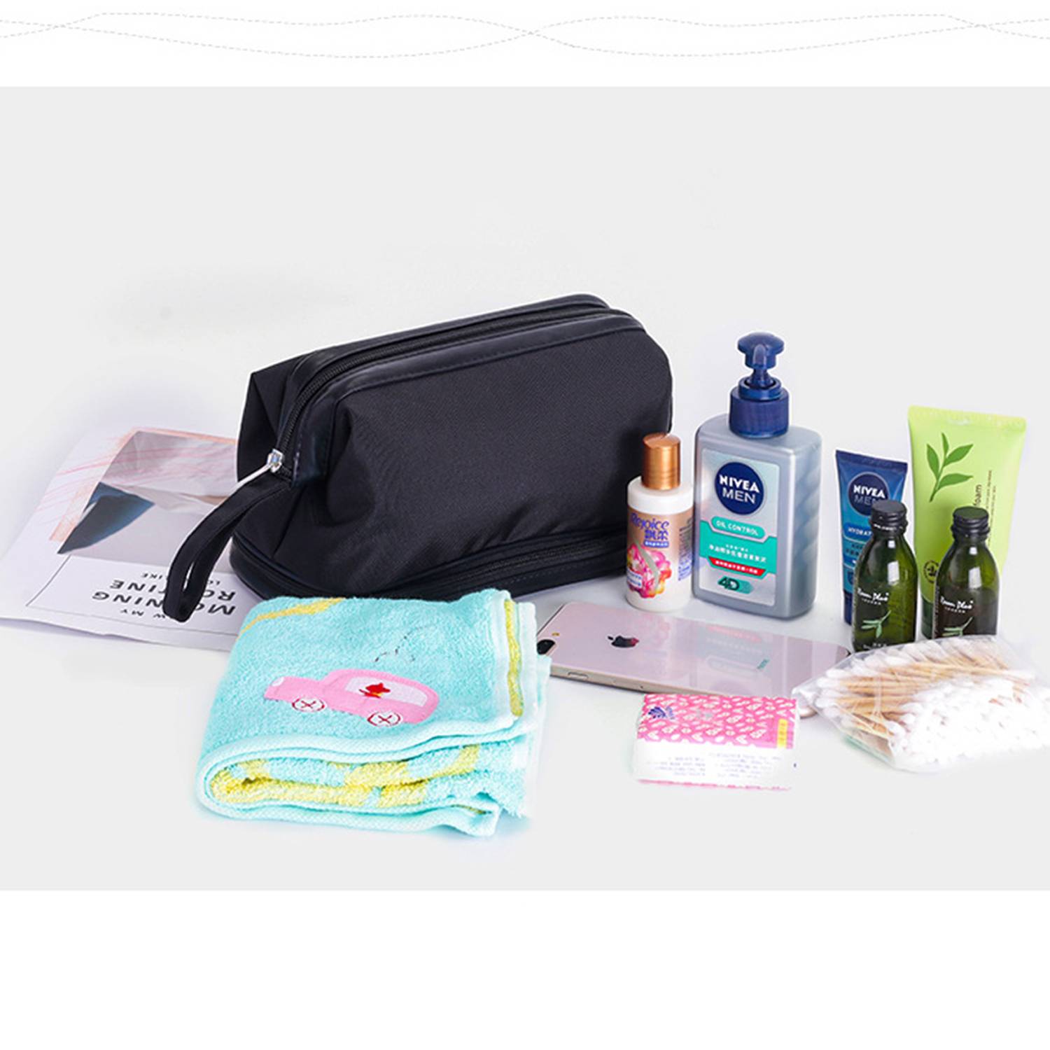 Portable travel men's wash bag 6