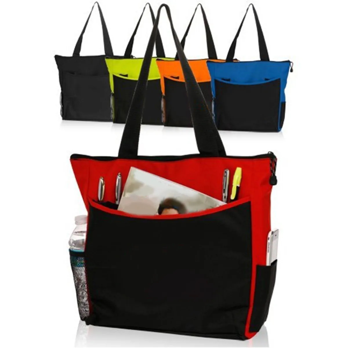Discount Promos Beach Tote Bags Personalized Reusable Pack 6