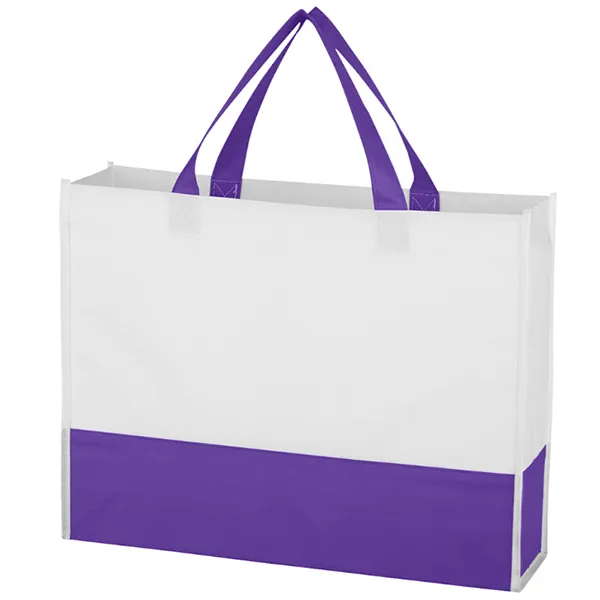 Non-woven Color Block Tote -15x11.5x3.5 5