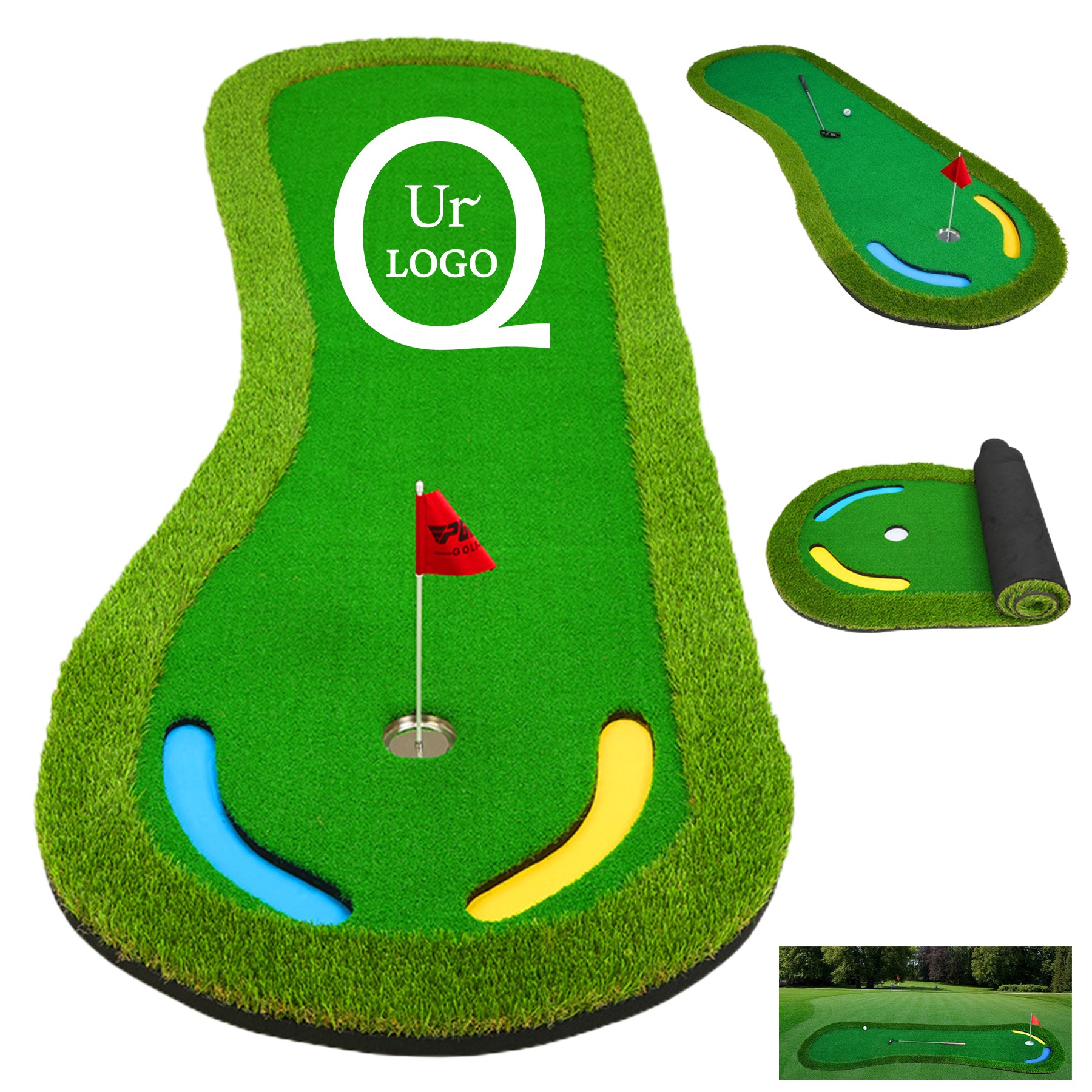Premium Artificial Grass Custom Indoor Putting Green