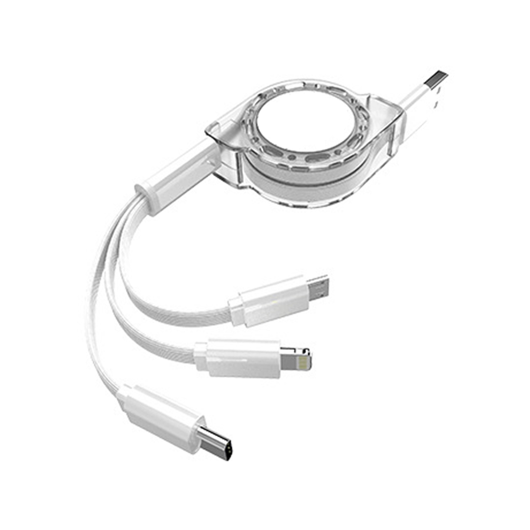 3-In-1 Retractable USB Data Cable 3