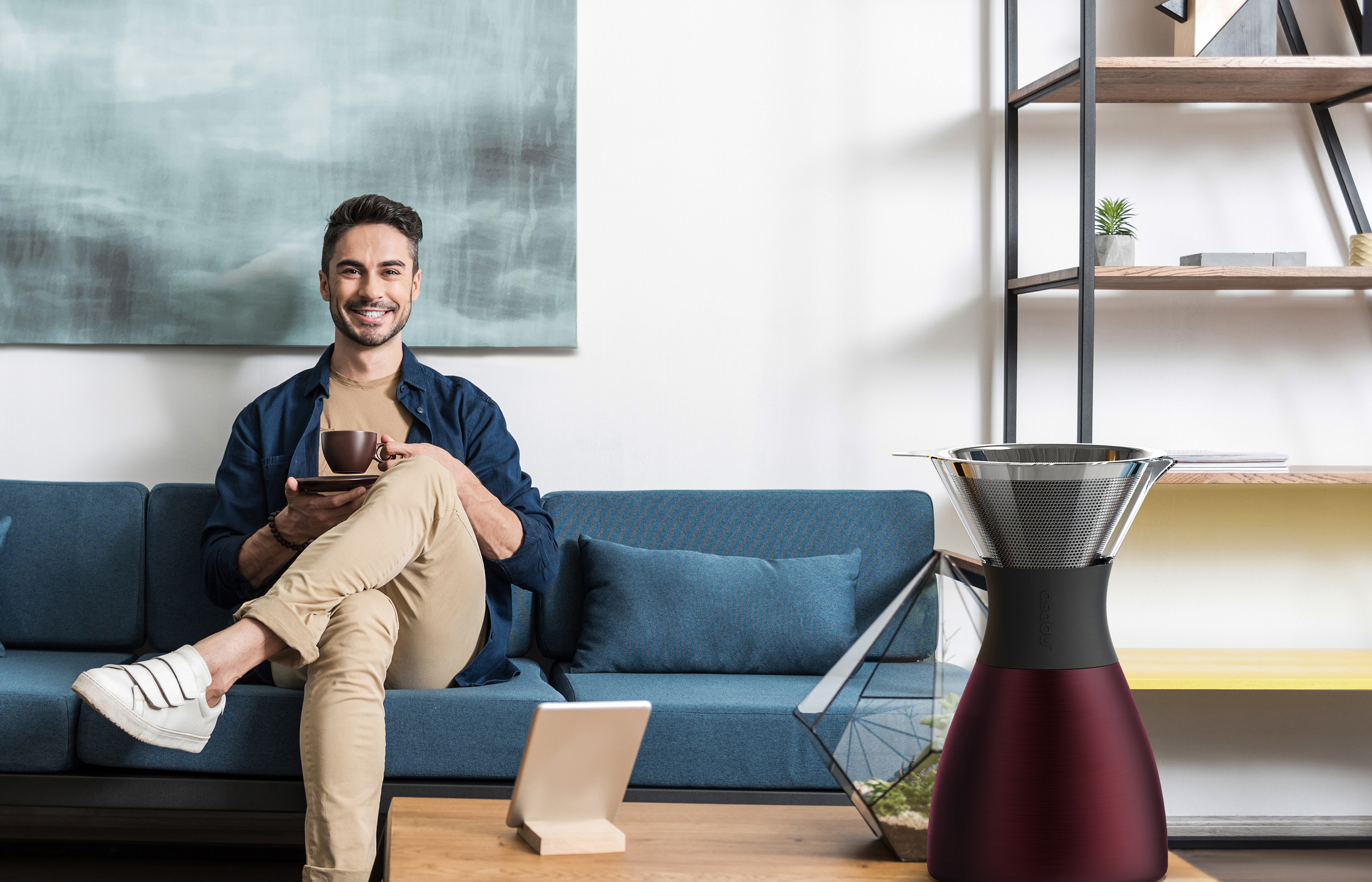 Asobu 40 Oz. Pourover Insulated Coffee Maker 13