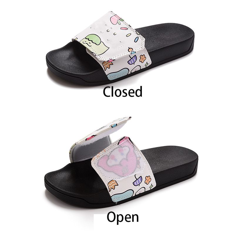 Unisex Soft PU Straps Velcro Tape Sandals 10