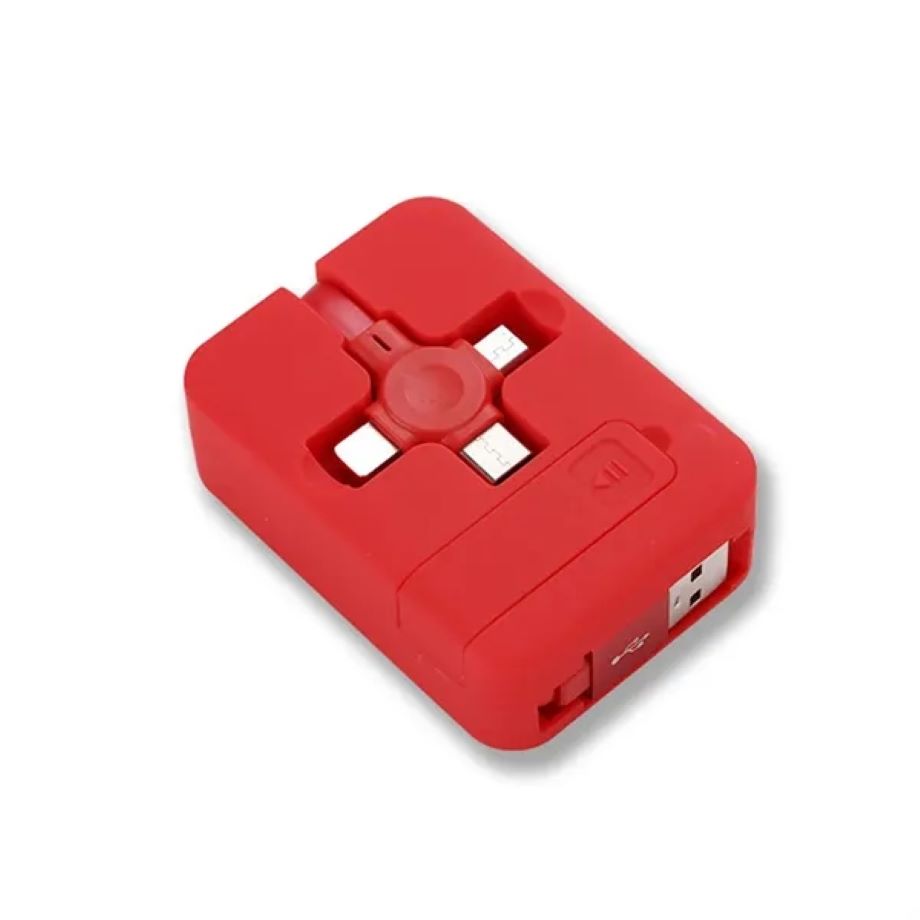 3 In 1 Retractable Charger Cable With Phone Holder 3