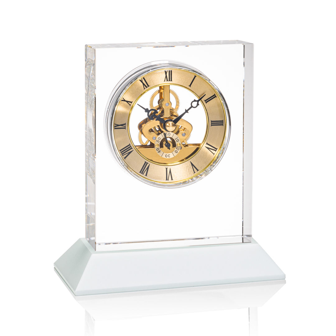 Ashland Clock on Base - Gold Dial 12