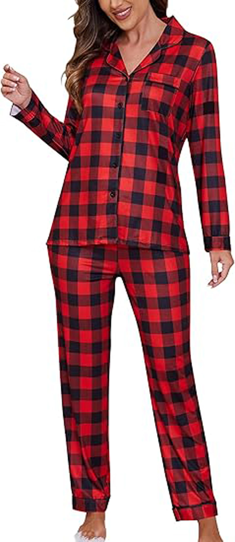 Women's Long Sleeve Pajama Set 25