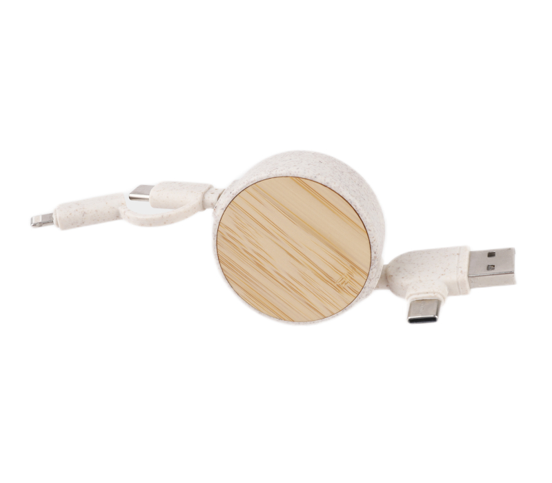 6-in-1 Eco-friendly Retractable Charging Cable 6