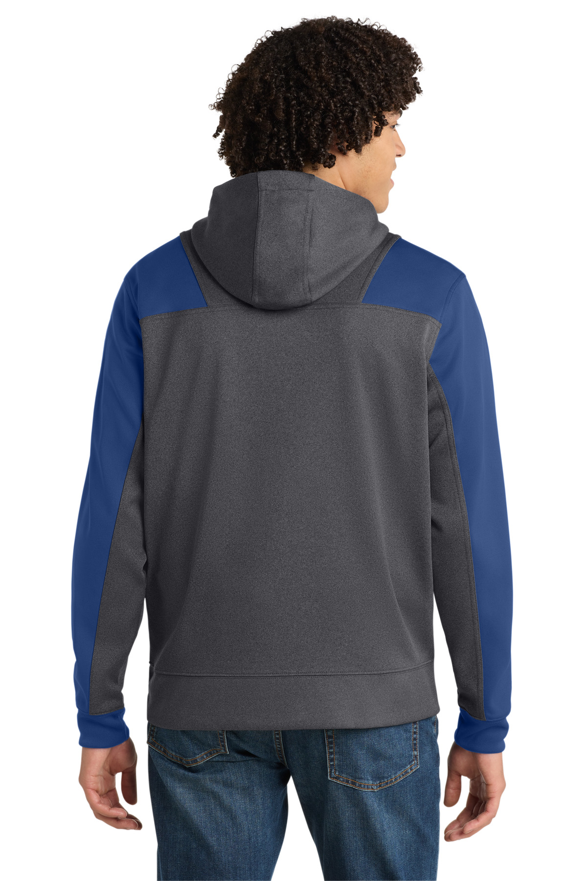 Sport-Tek Tech Fleece Colorblock 1/4-Zip Hooded Sweatshirt. ST249, custom hoodie or sweatshirt with logo imprint 58