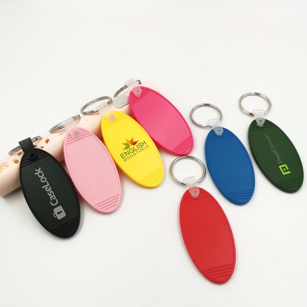 Oval Hotel Motel Room Key Ring 6