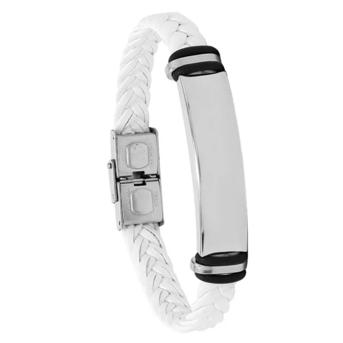 Stainless Steel Leather Wrist Strap 15