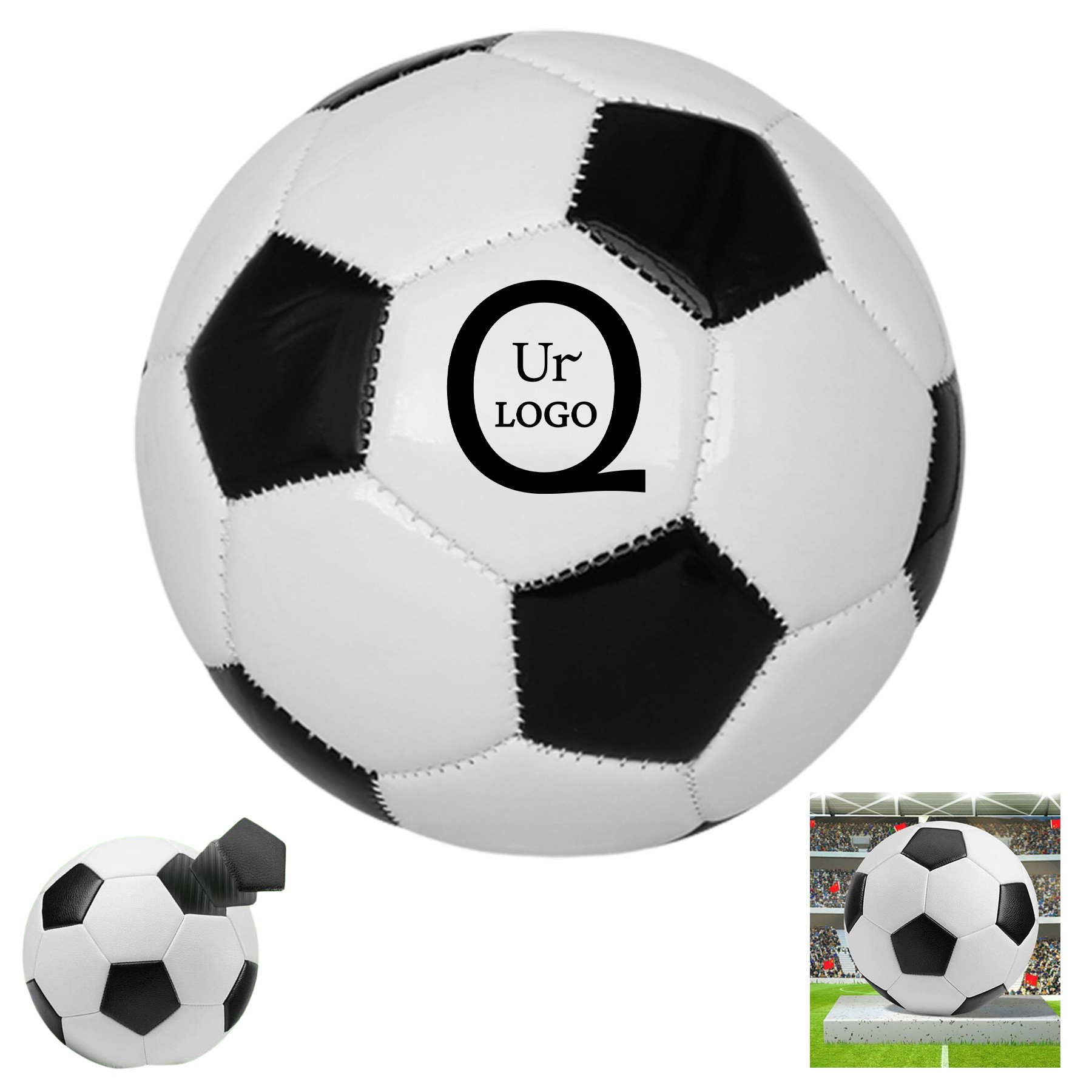 5.91 Inch Diameter Traditional Soccer Ball