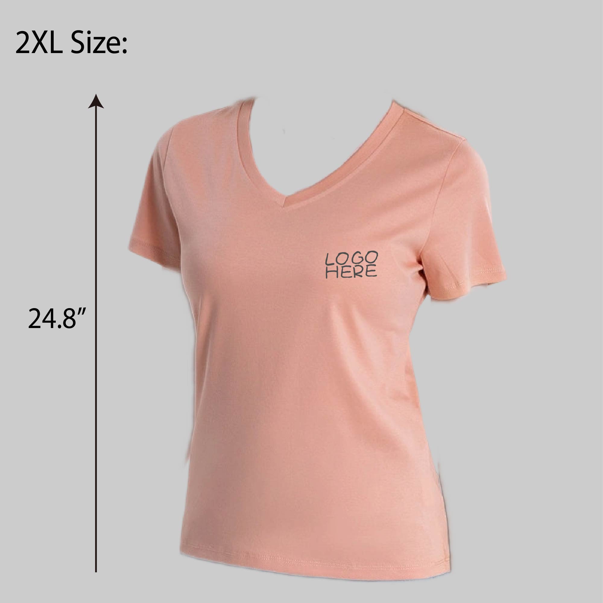 Ladies' Relaxed V-Neck T-Shirt 2