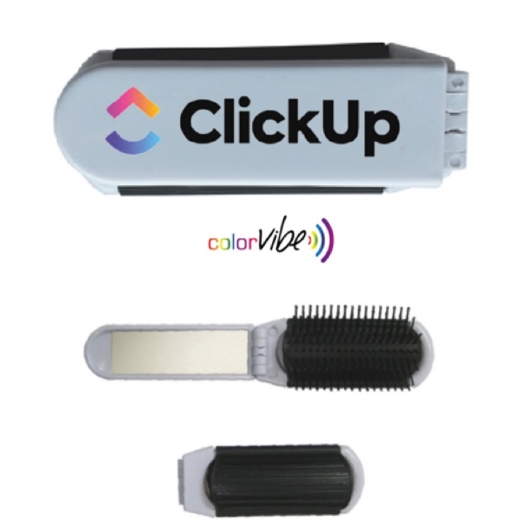 Folding Brush and Mirror