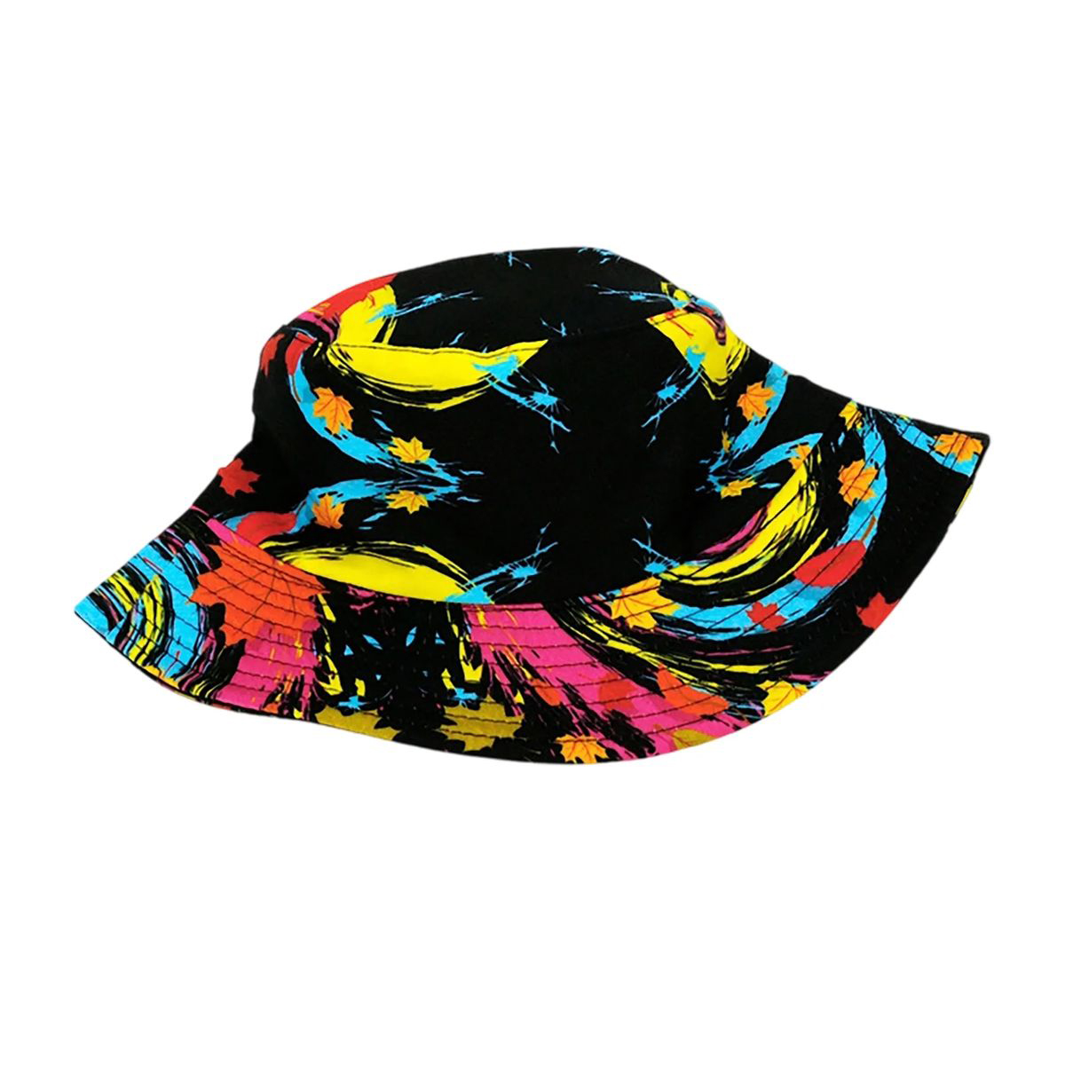 Plastic Tie Dye Hat with Foldable Double Sided Design 38