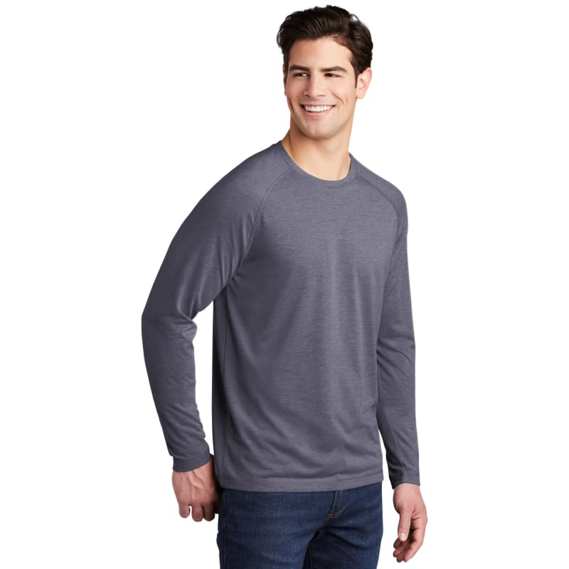 Sport-Tek PosiCharge Long Sleeve Tri-Blend Wicking Raglan Tee 45