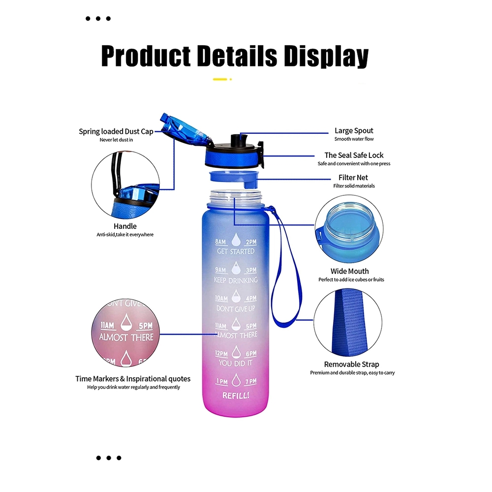 32oz Bottle With Time Marker For Adults 20
