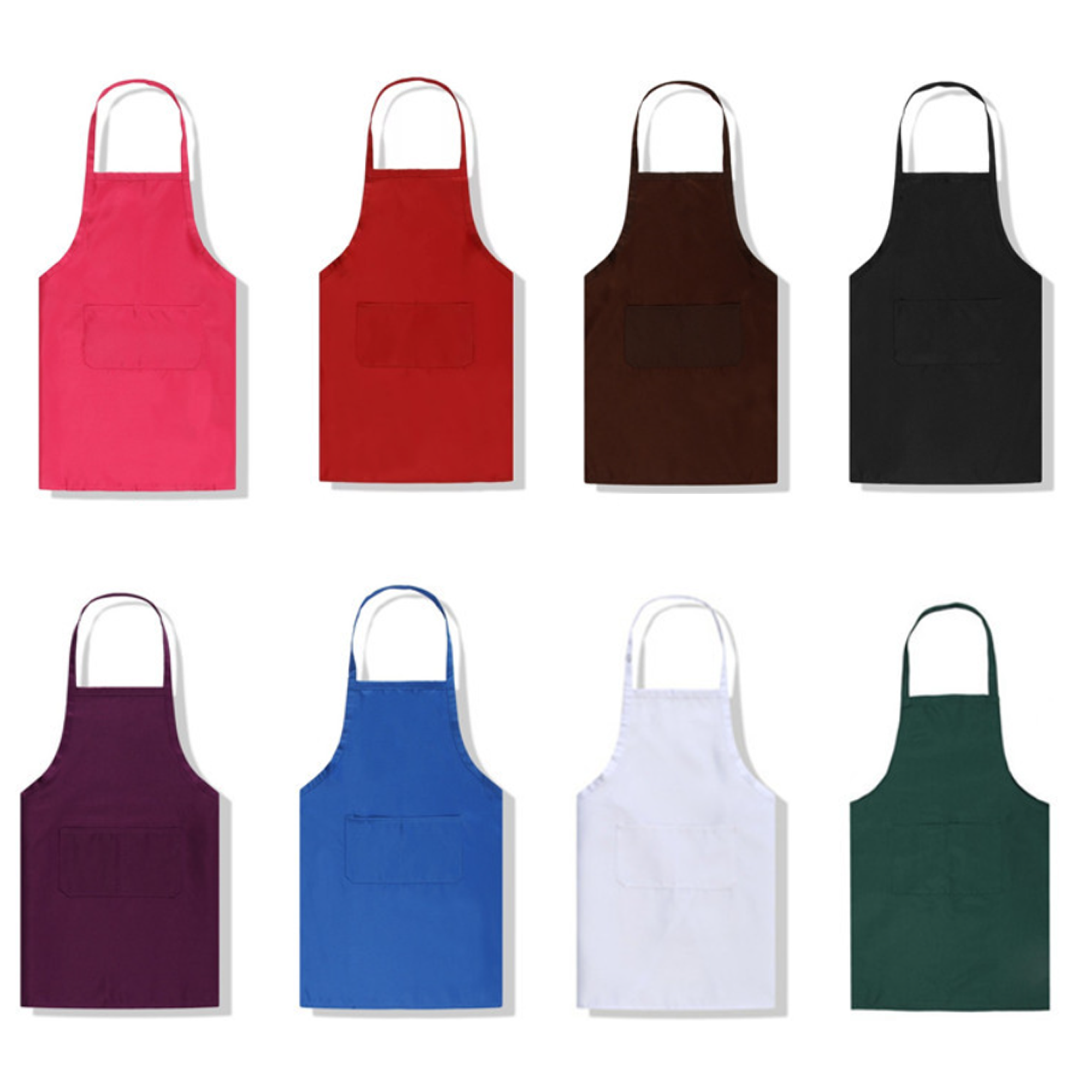 Customizable Logo Polyester Apron With 2 Pockets 2