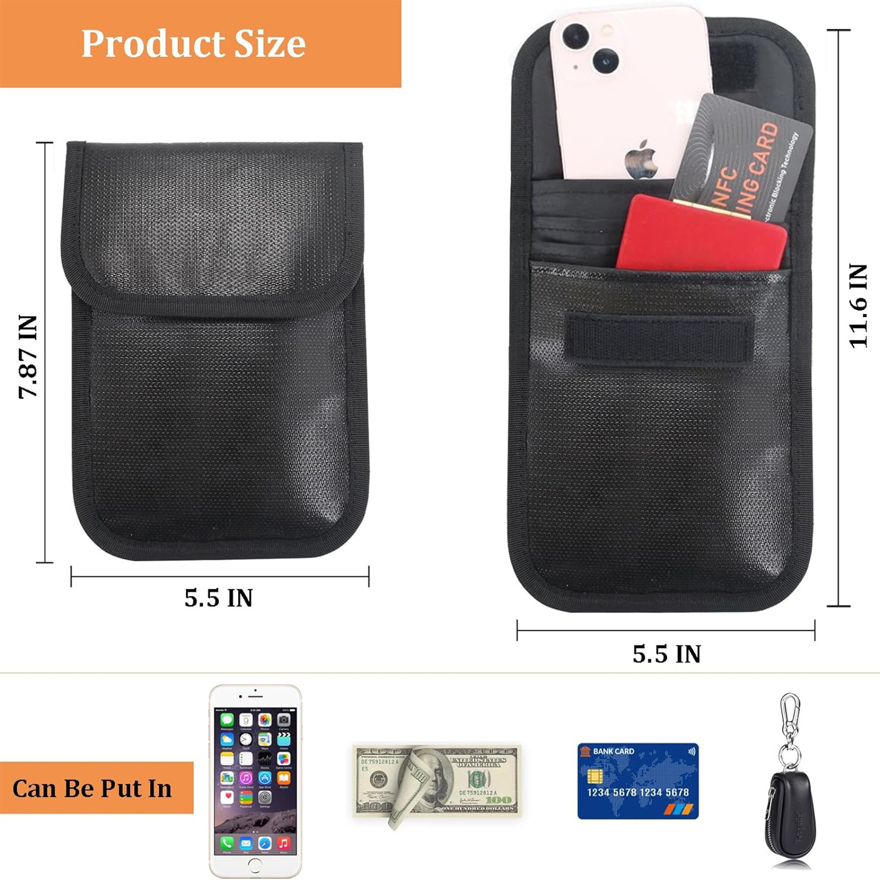Anti Theft Shoulder Bag With RFID Blocking 2