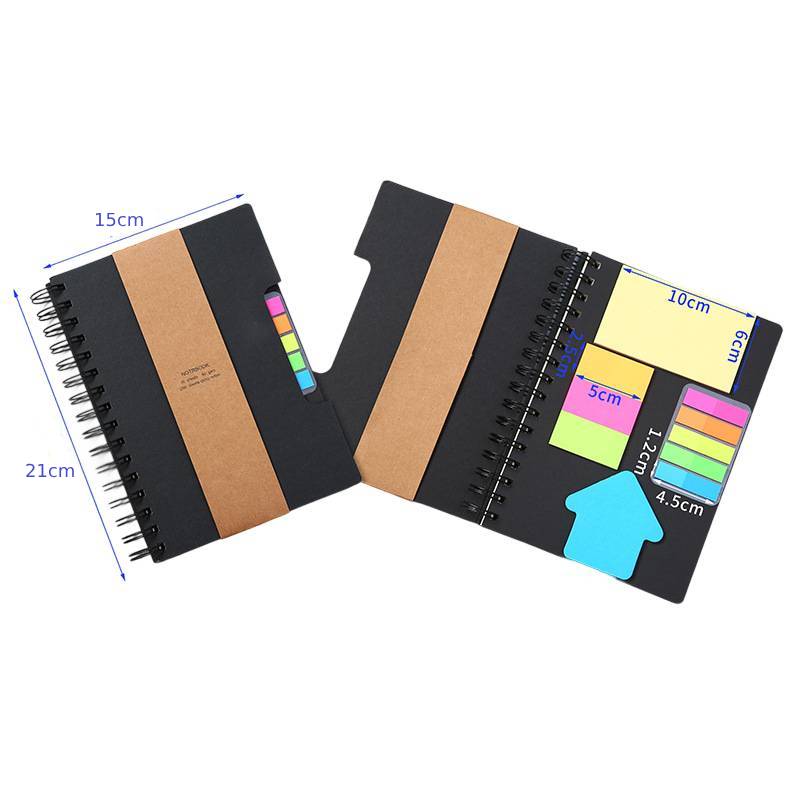 Spiral Notebook W/ Sticky Notes & Pen 1