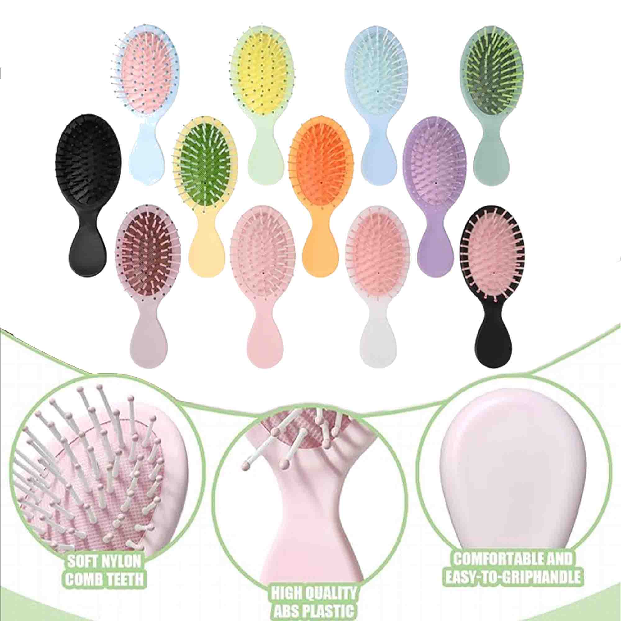 Plastic mini hair brush 2