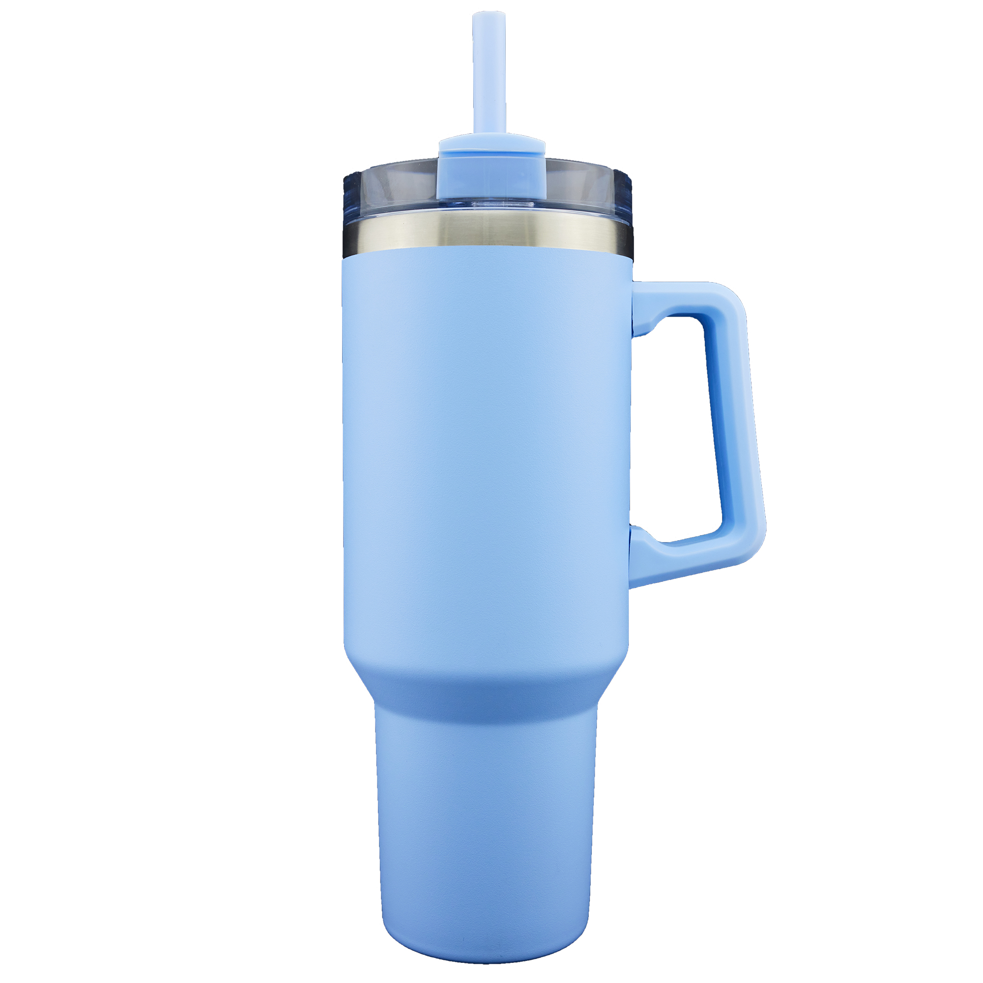 Oceanside 40oz Double Wall Stainless Steel Vacuum Insulated Tumbler with Handle and Straw 32