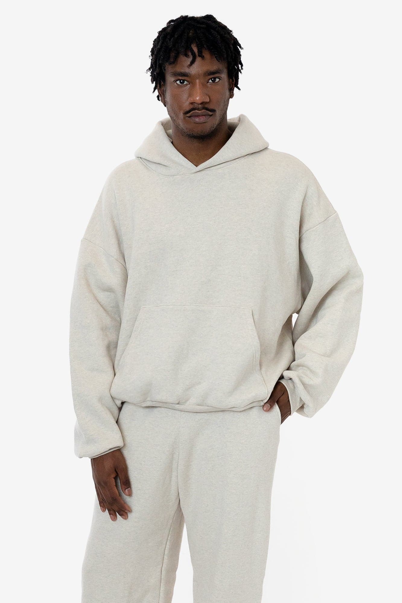 12 OZ MID-WEIGHT FLEECE WIDE HOODIE 1