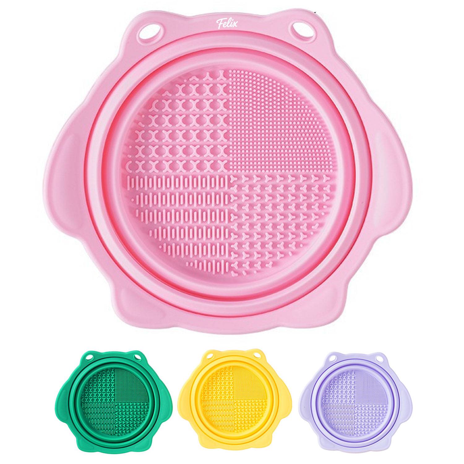Silicone Makeup Brush Cleaner Bowl Portable Cleaning Tool