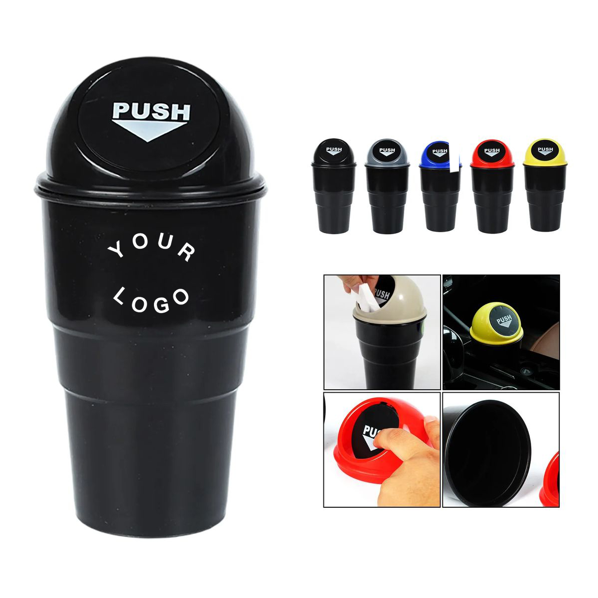 Leakproof Car Trash Can for Vehicles 4