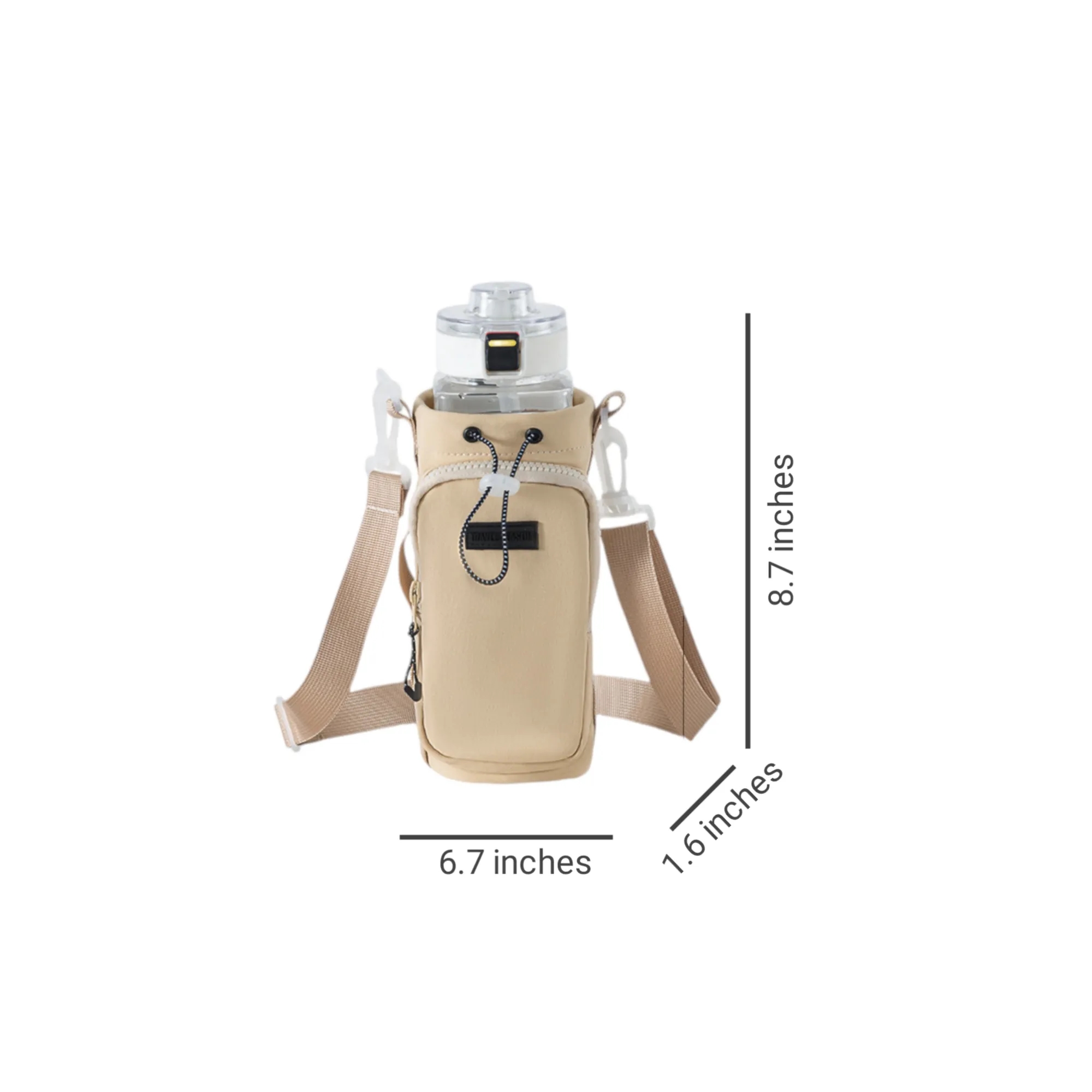 8.7" x 6.7" x 1.6" Outdoor Leisure Portable Water Bottle Bag 9
