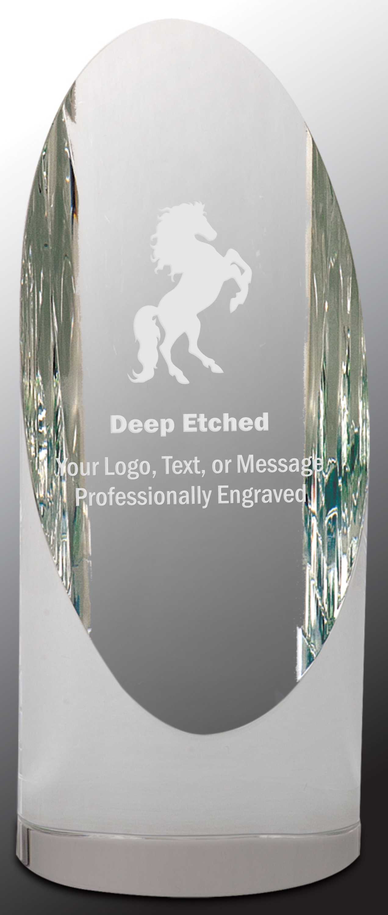 6 1/2" Crystal Cylinder Award