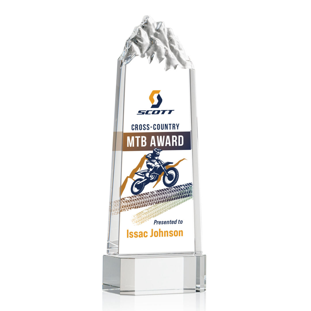 Himalayas VividPrint™ Award on Base - Clear 8